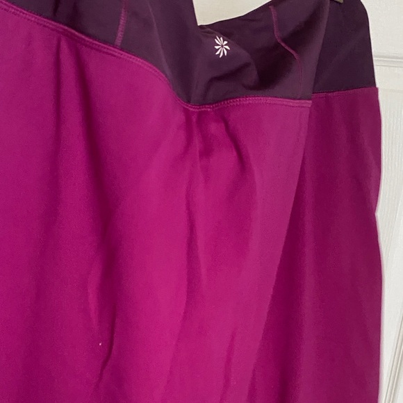 Athleta Fairway Golf Skirt Skort 18" High Waist Built In Shorts Large - Picture 9 of 10